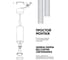 Потолочный светильник FERON ML1768 на подвесе MR16 35W 230V, белый 55x280, 48087 4