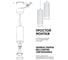 Потолочный светильник FERON ML1708 на подвесе MR16 35W 230V, белый 55x200, 48081 4