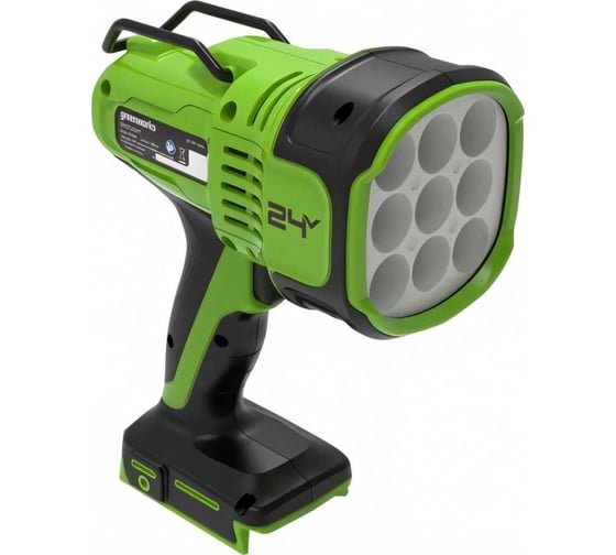 Аккумуляторный светодиодный фонарь-прожектор GreenWorks G24SL, 24V, без АКБ и ЗУ ч3401207