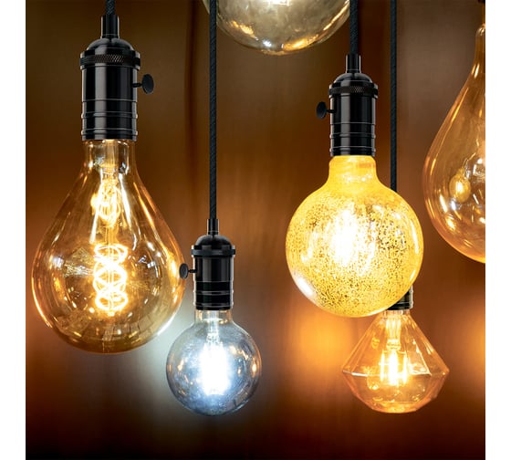 Подвесной светильник Gauss Decor PL041 черный E27, 1 м, 1/40