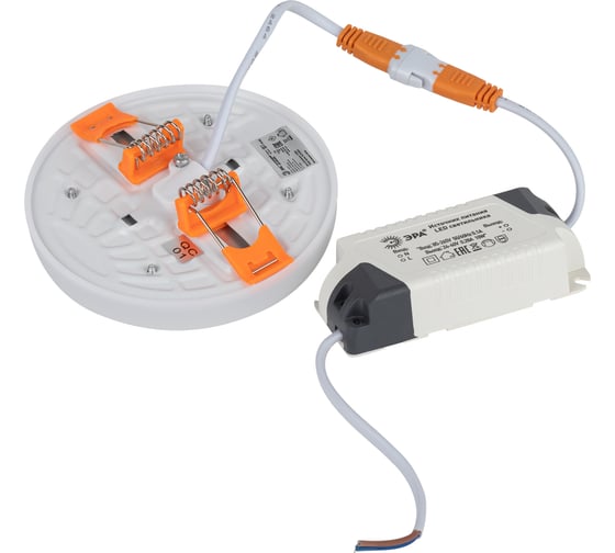 Встраиваемый светодиодный светильник ЭРА LED 11-24-6K круглый, регулируемый, 24Вт, 6500K Б0054321