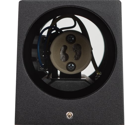 Декоративная подсветка ЭРА WL38 BK MR16/GU10 2 шт., черный, для интерьера, фасадов зданий, Б0054410