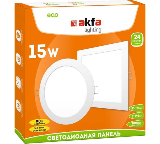 Светодиодная осветительная панель Akfa Lighting LED AK-LPS- 15W 6500 K FLLPS150065A
