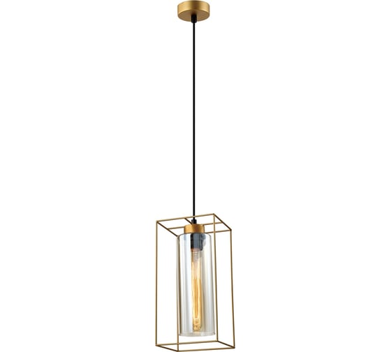 Подвесной потолочный светильник Rivoli Luna 5148-210 1хЕ27 40 Вт золото лофт - кантри, Б0055488
