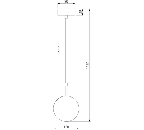 Подвесной светильник Elektrostandard - Grollo черный 50120/1 a060335