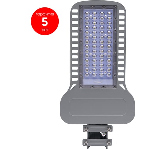 Светодиодный уличный консольный светильник FERON SP3050 200W 5000K 230V, серый, 48170
