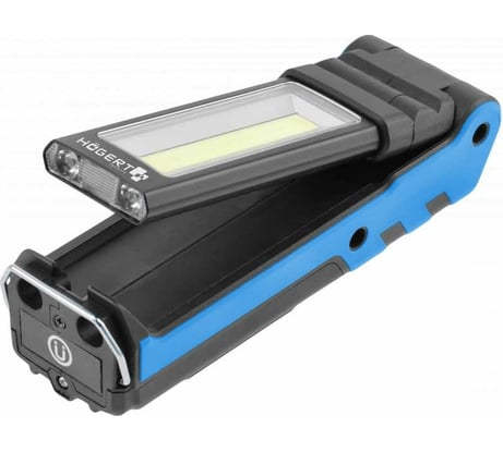 Светодиодный раскладной фонарь HOEGERT TECHNIK 400 люмен, магнит, USB HT1E407