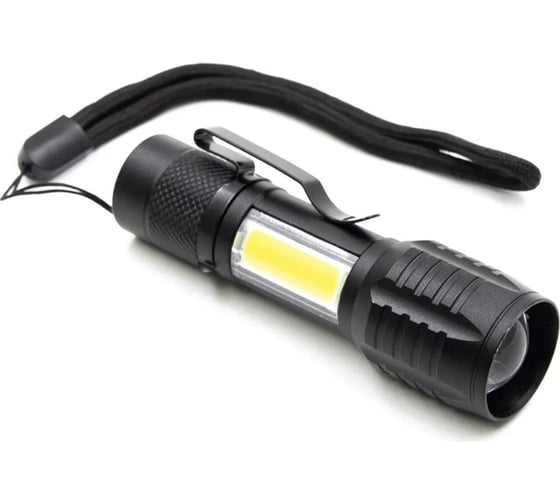 Ручной фонарь Сибирский следопыт АУР МИНИ, 1 LED и 1 COB, аккумулятор, 220В, USB, PF-PFL-L80