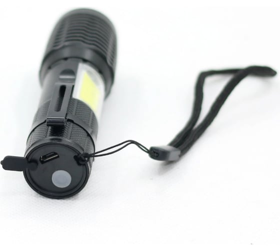 Ручной фонарь Следопыт СИБИРСКИЙ АУР, 1 LED и 1 COB, аккумулятор, 220В, USB, PF-PFL-L81