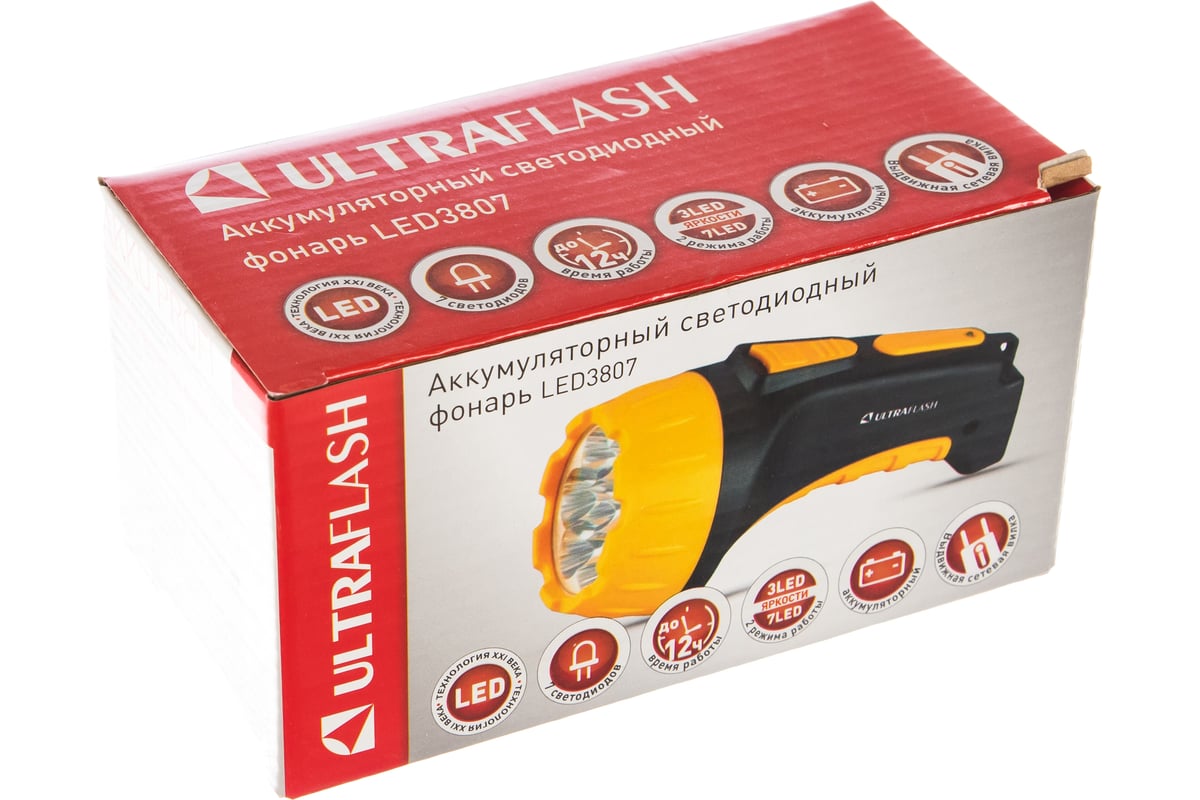 Аккумуляторный фонарь Ultraflash, LED3807 - выгодная цена, отзывы ...