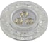 Светодиодный светильник De Fran LED 220В 3x1Вт +3Вт SMD, хром+прозр.центр+кристалы 3000K, FT 817 LED 1