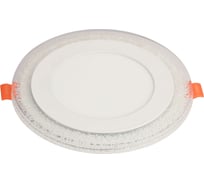 Светодиодный светильник De Fran 4000K SMD 12Вт+4Вт 220В 1120Лм, IC драйвер, белый, DC006 WH
