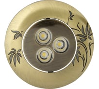 Светодиодный светильник De Fran 3100К 220В 3x1Вт бронза поворотный, FT 920 LED