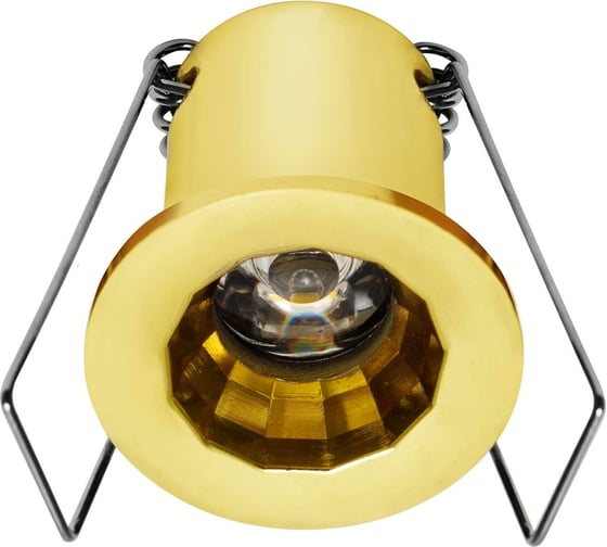 Светодиодный светильник De Fran 3100K, 220В 1x1Вт золото, FT 902 LED G 1