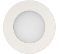 Светодиодный светильник De Fran 3000К 220В 6Вт 540Лм белый,IP44 влагозащищенный, круг, FT 906 LED WH