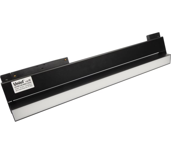 Линейный светодиодный трековый светильник-прожектор Uniel ULB-M80-22W/4000K/35 BLACK UL-00008748