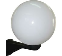 Светильник ЭЛЕТЕХ Шар 300 Б НБУ 06-150-01 опал пк IP44/корпус плоский черный ИУ 1030480158