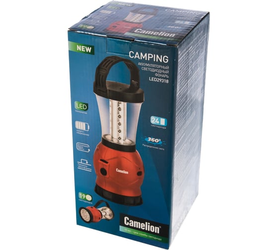 Аккумуляторный кемпинговый фонарь Camelion LED 29318, 10474