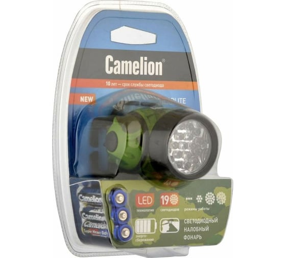 Налобный фонарь Camelion LED 5313-19F4ML, 7538