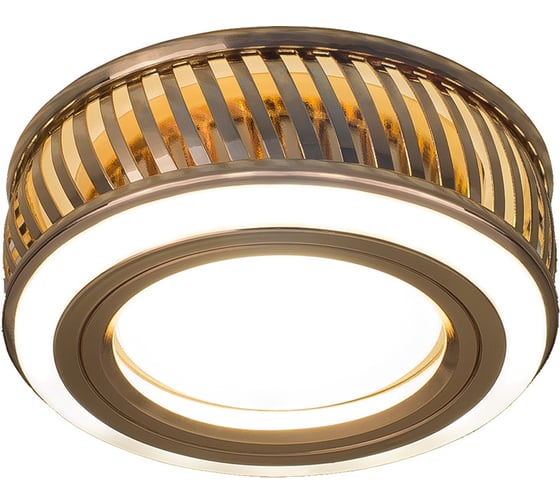 Светильник Gauss Backlight BL088 Кругл. Золото/Белый, Gu5.3, 3W, LED 3000K 1/30