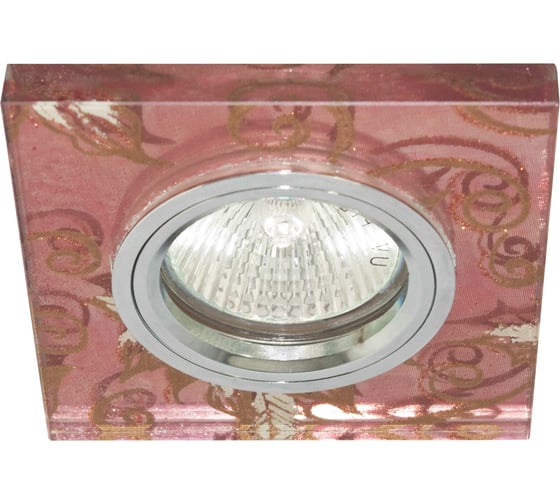 Встраиваемый светильник De Fran LED/MR16 хром+золотой узор, FT 895 1