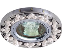 Встраиваемый светильник De Fran LED/MR16 3000К хром зеркальный+кристаллы мат. (12SMD 1,5Вт), FT 932