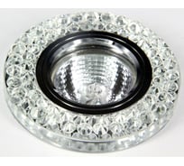 Встраиваемый светильник De Fran SMD/MR16 3000K хром зеркальный+стразы прозрачные (SMD 3Вт), FT 930