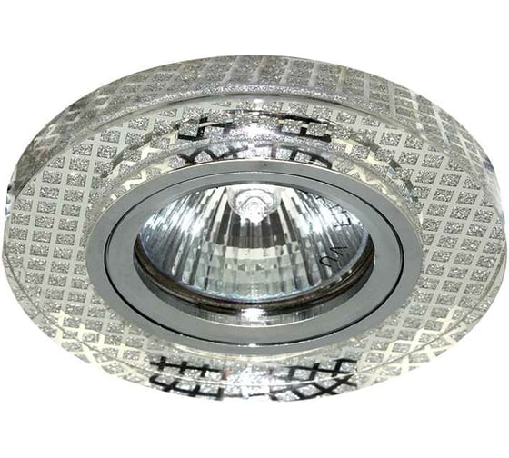 Встраиваемый светильник De Fran LED/MR16 хром+ узор, FT 894 1