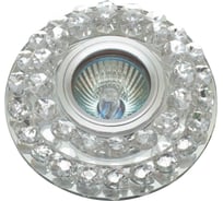 Встраиваемый светильник De Fran SMD/MR16 4000K хром прозрачный+кристаллы SMD 3Вт, FT 950 CHWH