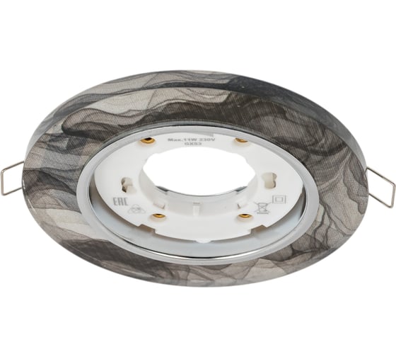 Встраиваемый светильник De Fran GX53/SMD 4000K стекло, узор (25SMD 5Вт 450Лм), FT9133 1