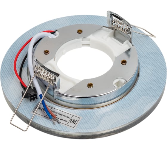 Встраиваемый светильник De Fran GX53/SMD 4000K стекло, узор (25SMD 5Вт 450Лм), FT9133