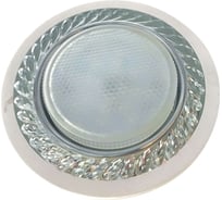 Встраиваемый светильник De Fran GX53/SMD 4000K хром/белый/кристаллы (25SMD 5Вт 450Лм), FT 9140 WHCL