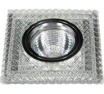 Встраиваемый светильник De Fran SMD/MR16 4000К зеркальный прозрачный (15SMD 3Вт 330Лм), FT 977 CHWH