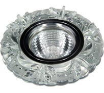 Встраиваемый светильник De Fran SMD/MR16 4000К хром+зеркальный прозрачн (SMD 3Вт 330Лм), FT 983 CHW