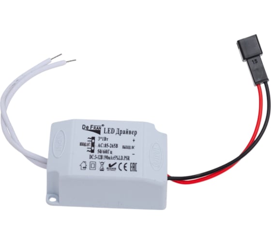 Встраиваемый светильник De Fran SMD/MR16 4000К хром+ прозрачный (SMD 3Вт 330Лм), FT 989 CHW