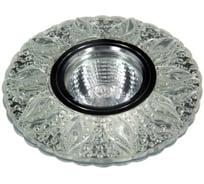 Встраиваемый светильник De Fran SMD/MR16 4000К хром+ прозрачный (15SMD 3Вт 330Лм), FT 990 CHW