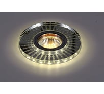 Встраиваемый светильник De Fran SMD/MR16 4000К хром прозрачный (CHCL) (15SMD 3Вт 330Лм), FT1042