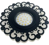 Встраиваемый светильник De Fran SMD/MR16 4000K черный /акрил (15SMD 3Вт 330Лм), FT1035 BKCL