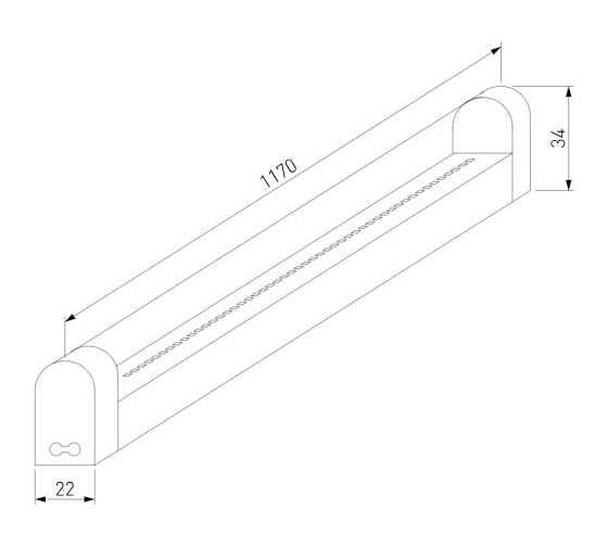 Светодиодный светильник Elektrostandard 55002/LED/Led Stick Т5 120см 104led 22W a057222