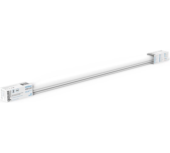 Светодиодный светильник Gauss IP65 1470x60x55 45Вт 4550lm 6500К матовый соед в линию 843425345