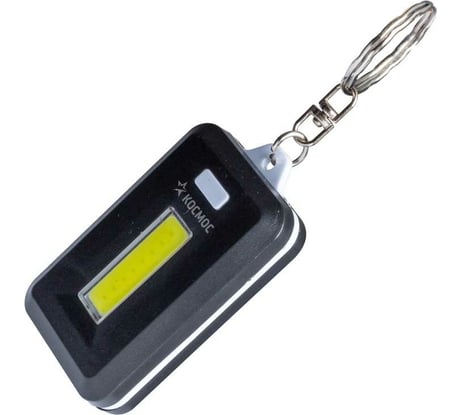 Фонарь брелок КОСМОС 1Вт COBLED/3xAAA/корпус ABS-пластик/кольцо для ключей, KOC203B