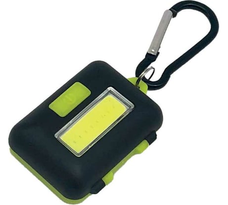 Походный фонарь брелок кемпинг КОСМОС 2Вт COBLED/3xAAA/корпус ABS-пластик/карабин, KOC204B