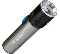 Ручной аккумуляторный фонарь КОСМОС 3Вт LED, линза, зум, Li-ion18650 1200mAh, анодированный алюминий, USB-шнур KOS111Lit 23399733