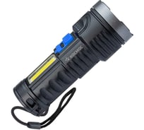 Ручной аккумуляторный фонарь КОСМОС 3Вт LED+3Вт COB, Li-ion 18650 1200mAh, ABS-пластик, индикатор, USB-шнур KOS115Lit 23399751