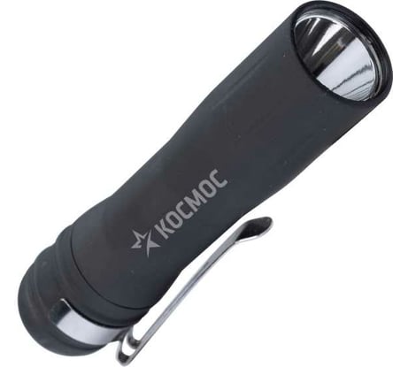 Ручной фонарь КОСМОС 0,5Вт LED/1xAA/ABS-пластик c каучуковым напылением/зажим для крепления, KOC120B