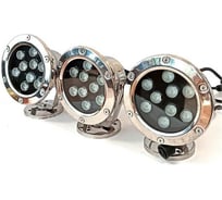 Подводная подсветка в металлическом корпусе Ваш любимый пруд 9 разноцветных светодиодов к-т 3 шт HQ-S09M-3