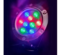 Подводная подсветка в металлическом корпусе Ваш любимый пруд 9 разноцветных светодиодов HQ-S09M-1