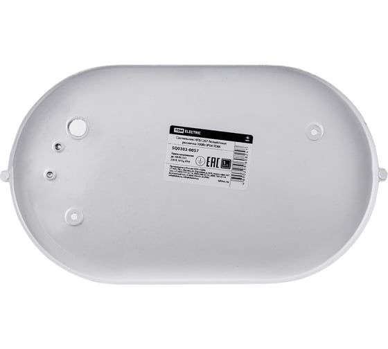 Светильник TDM НПБ1207 белый, овал, ресничка, 100 Вт IP54 SQ0303-0057