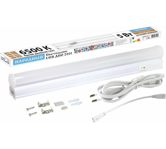 Светильник TDM ELECTRIC LED ДПО 2001 5 Вт, 6500К, IP40, Народный SQ0329-0112 1