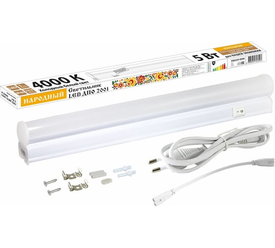 Светильник TDM ELECTRIC LED ДПО 2001 5 Вт, 4000К, IP40, Народный SQ0329-0068 1